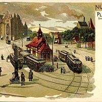 Nürnberg - Plärrer mit Straßenbahn-Zentralbahnhof