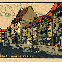 Lithografie Lange Straße