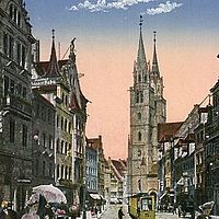 Nürnberg - Königstraße mit St. Lorenzkirche