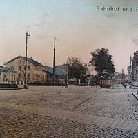 Bahnhof mit Post